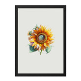 Sunflower Wall Art, Floral Art Print, Botanical Wall Decor, Yellow Flower Print, Flower Art, Home Decor, Nature Inspired Art - Tawshia
